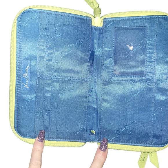 Vera Bradley Citrus Zip Around Wallet Yellow - Picture 2 of 3